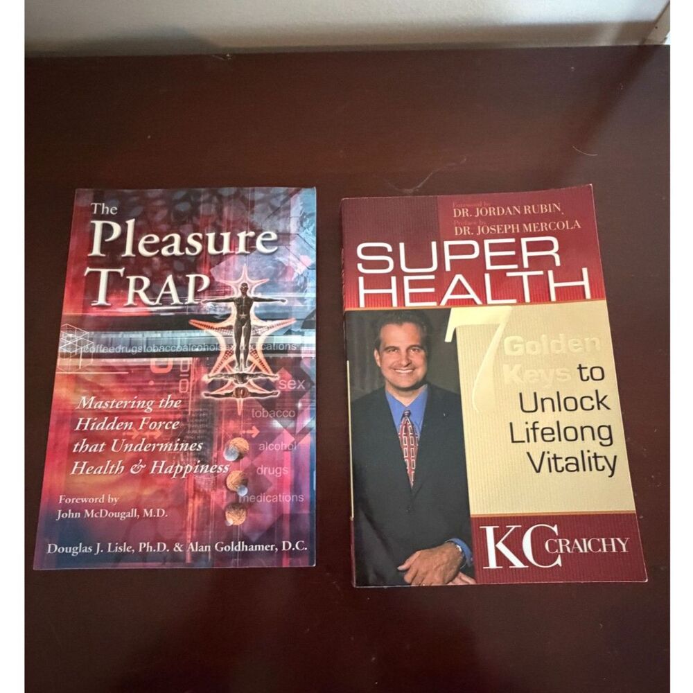 Health & Wellness Book Bundle The Pleasure Trap & Super Health Paperback 2 Books